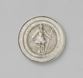 Carpenters' Guild of Middelburg attendance token, 1738 (silver) | Obraz na stenu