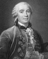 Georges-Louis Leclerc (1707-88) Count de Buffon, from 'Gallery of Portraits', published in 1833 (engraving) | Obraz na stenu