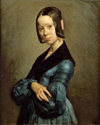 Pauline Ono (1821-44) in Blue, 1841-42 (oil on canvas) | Obraz na stenu