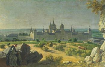 The Monastery of El Escorial (oil on canvas) | Obraz na stenu