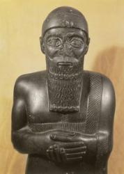 Statue of King Ishtup-Ilum, from Mari, Middle Euphrates (diorite) | Obraz na stenu