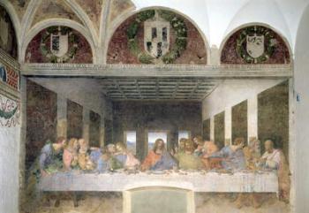 The Last Supper, 1495-97 (fresco) (post restoration) | Obraz na stenu