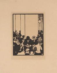 Five O'Clock, The World's Fair IV, 1901 (woodcut on tinted Japan paper) | Obraz na stenu
