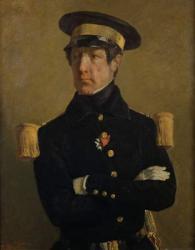 Pierre Claude Aimable Gachot, Naval Lieutenant, c. 1845 (oil on canvas) | Obraz na stenu