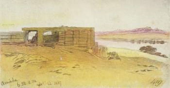 Amada, 6:50am, 12 February 1867,(pen and brown ink with wc over graphite) | Obraz na stenu