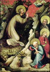 Jesus in the Garden of Gethsemane, from the Trebon Altarpiece, c.1380 (tempera on panel) | Obraz na stenu