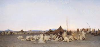 Evening Prayer in the Sahara, 1863 (oil on canvas) | Obraz na stenu