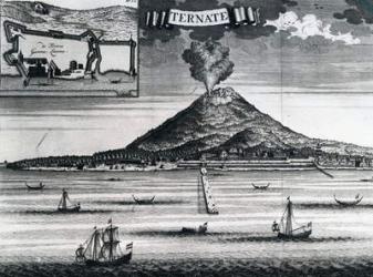 Ternate Island, circa 1748 (engraving) | Obraz na stenu
