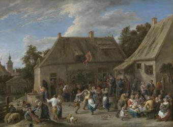 Peasant Kermis, c.1665 (oil on canvas) | Obraz na stenu