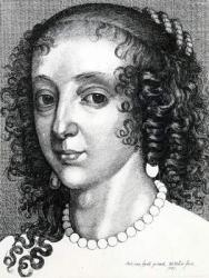 Queen Henrietta Maria, 1641 (engraving) | Obraz na stenu