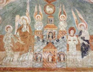 The Heavenly Jerusalem, 12th century (fresco) | Obraz na stenu