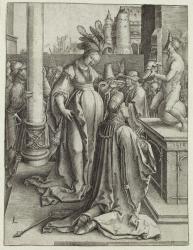 Solomon Prays in front of a Graven Image, c.1514 (copper engraving) | Obraz na stenu