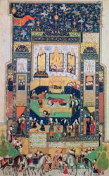 The Death of Shirin, illustration to 'Khosro and Shirin' by Elias Nezami (1140-1209), 1504 (gouache & gold leaf on paper) | Obraz na stenu