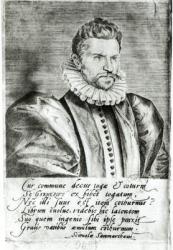 Portrait of Robert Garnier (1534-90) (engraving) | Obraz na stenu