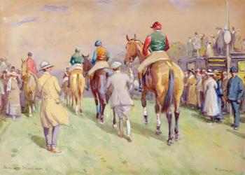 Hethersett Steeplechases, 1921 (w/c on paper) | Obraz na stenu