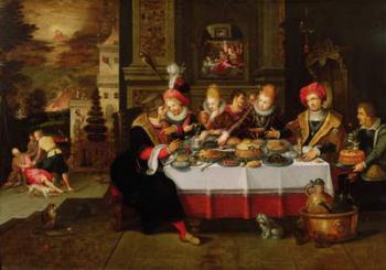 Lazarus and the Rich Man's Table (from Luke XVI) (panel) | Obraz na stenu