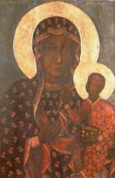 The Black Madonna of Jasna Gora, Byzantine-Russian icon (tempera on panel) | Obraz na stenu