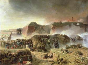 Siege of Antwerp, 23rd December 1832 (oil on canvas) | Obraz na stenu