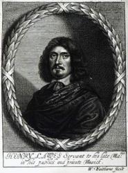Henry Lawes (1596-1662) (engraving) | Obraz na stenu