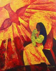 Annunciation, 2011 (acrylic on canvas) | Obraz na stenu