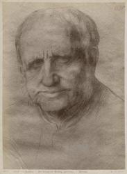 Sir Francis Seymour Haden, etcher, 1895 (goldpoint on paper) (see also 414599) | Obraz na stenu