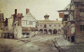 Market Place, Hereford, 1803 (w/c on paper) | Obraz na stenu