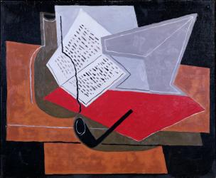 Bowl and Book (oil on canvas) | Obraz na stenu