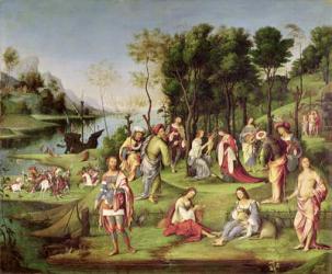 Allegory of the Court of Isabella d'Este (1474-1539) 1504-06 (tempera on panel) | Obraz na stenu