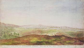 A View of the camp on Waterdown Forest, 1780 (w/c on paper) | Obraz na stenu