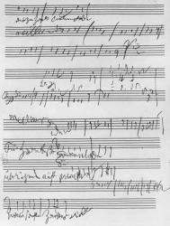 Handwritten musical score (ink on paper) | Obraz na stenu