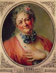 Portrait of the Singer Pierre de Jelyotte (1713-97) in Female Costume, c.1745 (oil on canvas) | Obraz na stenu