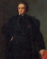 Portrait of Victor Hugo (1802-85), c.1833 (oil on canvas) | Obraz na stenu