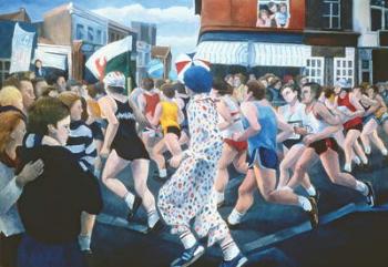 London Marathon, 1996 (oil on canvas) | Obraz na stenu