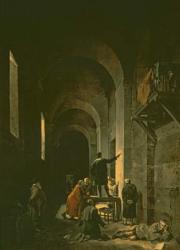 Jacques de Stella (1596-1657) in Prison, 1810 (oil on canvas) | Obraz na stenu