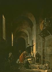 Jacques de Stella (1596-1657) in Prison, 1810 (oil on canvas) | Obraz na stenu