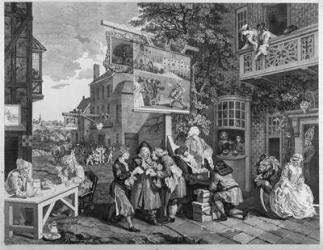 The Election II: Canvassing for Votes, engraved by Charles Grignion (1717-1810) 1757 (engraving) (see also 1997) | Obraz na stenu