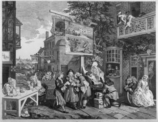 The Election II: Canvassing for Votes, engraved by Charles Grignion (1717-1810) 1757 (engraving) (see also 1997) | Obraz na stenu