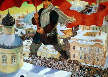 Bolshevik, 1920 (oil on canvas) | Obraz na stenu