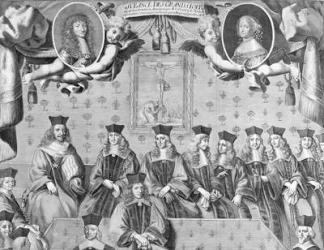 Session of the Grands Jours d'Auvergne, 26th September 1665 (engraving) | Obraz na stenu