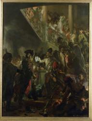 Frederick II the Great (1712-86) in Lissa, Bonsoir, Messieurs! 1858 (oil on canvas) | Obraz na stenu