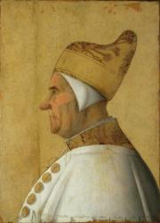 Giovanni Mocenigo (1408-85) Doge of Venice (oil on panel) (see also 60649) | Obraz na stenu