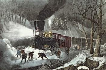 American Railroad Scene, 1871 (litho) | Obraz na stenu