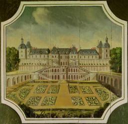 Chateau Saint-Germain-en-Laye (oil on panel) | Obraz na stenu