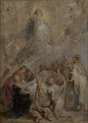 The Assumption of the Virgin, 1636-38 (oil on panel) | Obraz na stenu