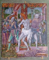 The Flagellation of Christ, by Jean I. Penicaud (c.1500-1530), c.1510 (Limoges enamel) | Obraz na stenu