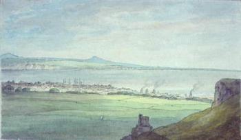 Leith, with Kirkaldy on the coast of Fifeshire (watercolour) | Obraz na stenu