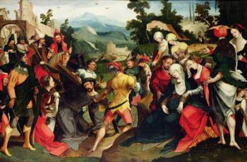 Carrying of the Cross, c.1520 (oil on panel) | Obraz na stenu