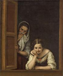 Women from Galicia at the Window, 1670 (oil on canvas) | Obraz na stenu