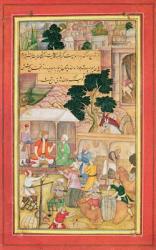 Emperor Babur (r.1526-30) in conversation with an old man, 15th-17th century (gouache on paper) | Obraz na stenu