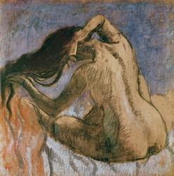 Woman Combing her Hair, 1905-10 (pastel on paper) | Obraz na stenu